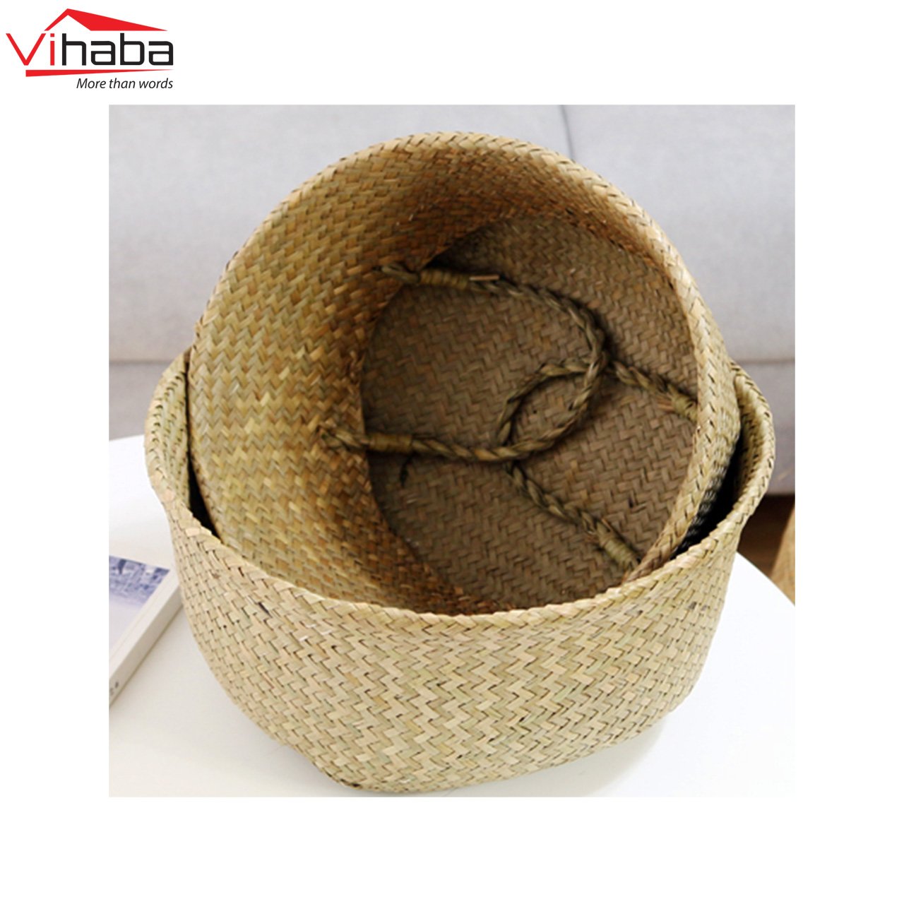 Seagrass Plant Pot Basket - 4